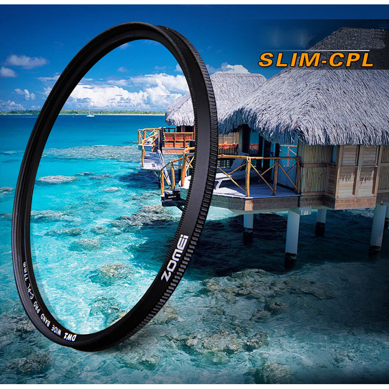 Zomei 62/67 มม. กระจกออปติคอลบางเฉียบ CPL Circular Polarizing Polarizer Filter สําหรับเลนส์กล้อง DSL