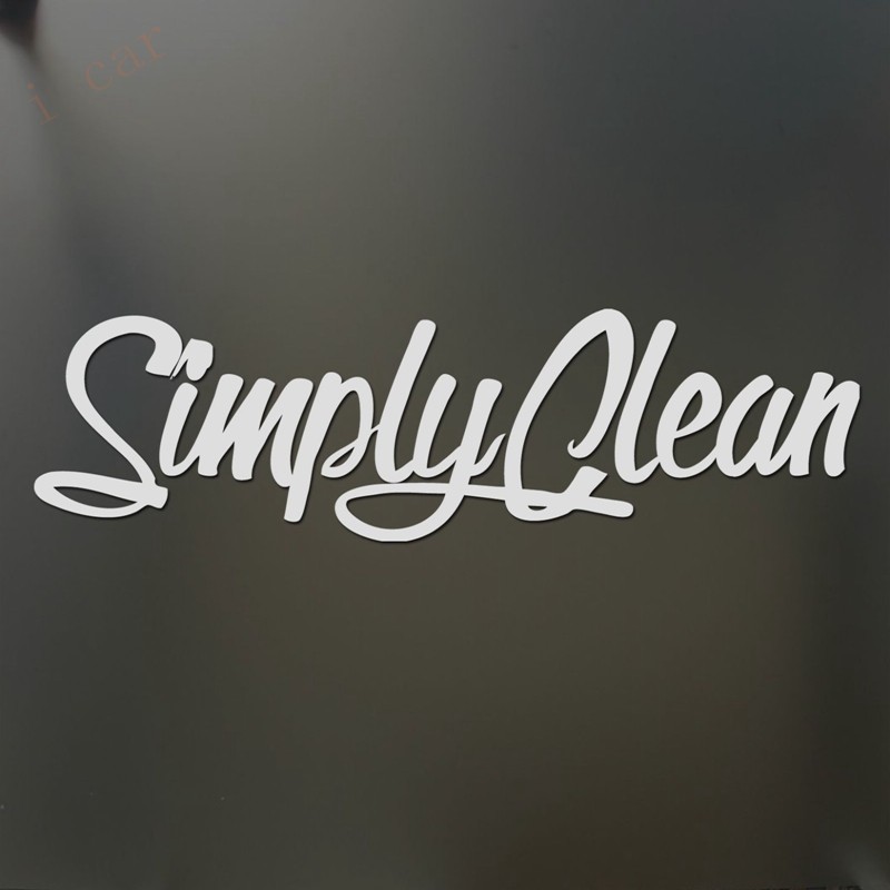 สติ๊กเกอร์ Simply Clean V2 ตลก JDM ลดสติ๊กเกอร์หน้าต่างรถบรรทุกรถยนต์