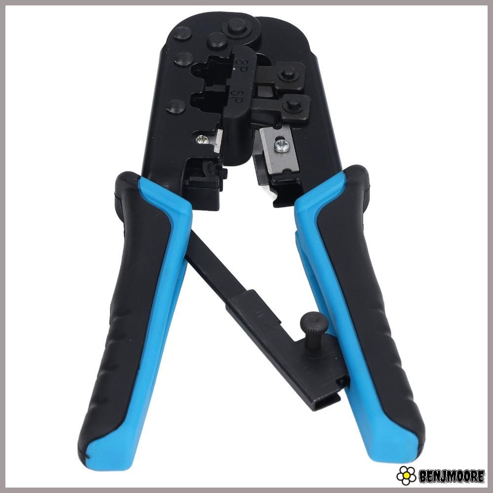 BENJMOORE RJ45 Crimp TOOL, 6 in 1 เครื่องตัดและ Stripper Modular Crimping TOOL, All-in-One RJ11/RJ12