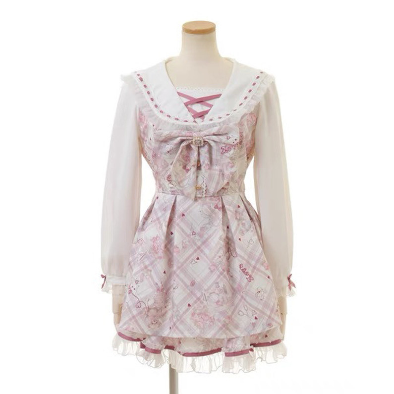Jirai kei Liz lisa dupes lace Dearmylove Bear Perfume Dress Set
