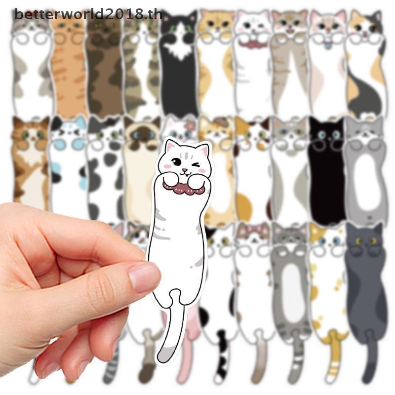 [bet] 30 ชิ้น DIY ตกแต่งการ์ตูนแมวบุ๊คมาร์ค Series Simple มือถือศิลปะสร้างสรรค์วัสดุอ่านหนังสือบุ๊คม