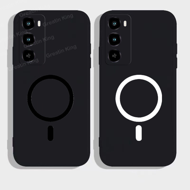 สําหรับ Itel City 100 C671L กรณีสีดํา Matte Soft TPU ฝาครอบป้องกันพร้อมสติกเกอร์แม่เหล็ก
