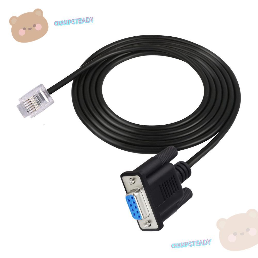 CHAMPSTEADY RS232 DB9Pin หญิง RJ11 RJ12, หญิง Plug and Play 6P6C LAN, ทนทาน Serial คอนโซลสายสําหรับ 