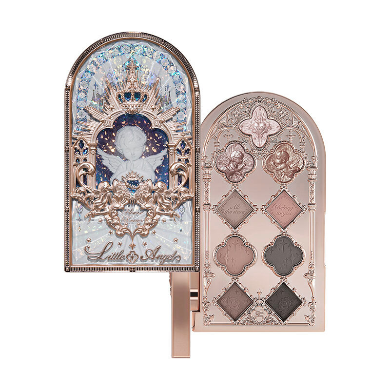 ดอกไม้รู้ | Angels Palette Nine Colours Eyeshadow Matte Pearl Daily Comprehensive Disk Hua Xiaoknow 