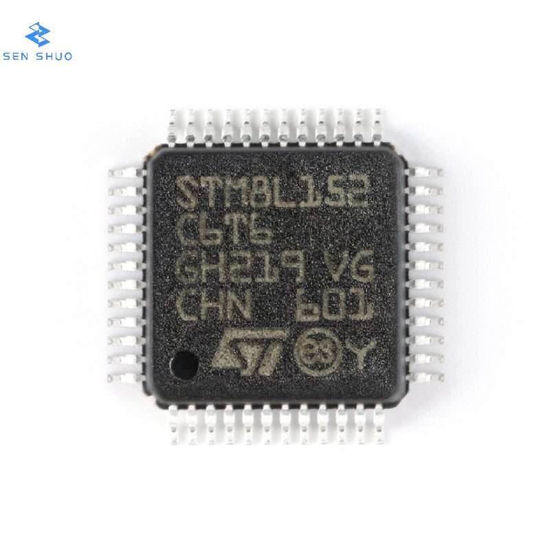 ของแท้ 100% STM8L152C6T6 LQFP-48 16MHz/32KB หน่วยความจําแฟลช/8-Bit Microcontroller-MCU ชิป