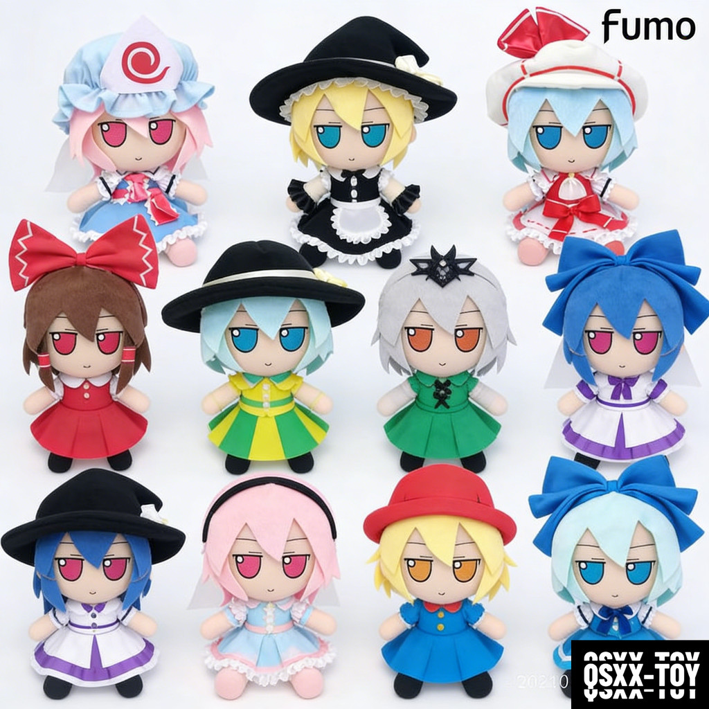 ตุ๊กตาคอสเพลย์ การ์ตูนญี่ปุ่น TouHou Reimu Stuffed Fumo Mascot Komeiji Satori Saigyoji Yuyuko Flandre Scarlet