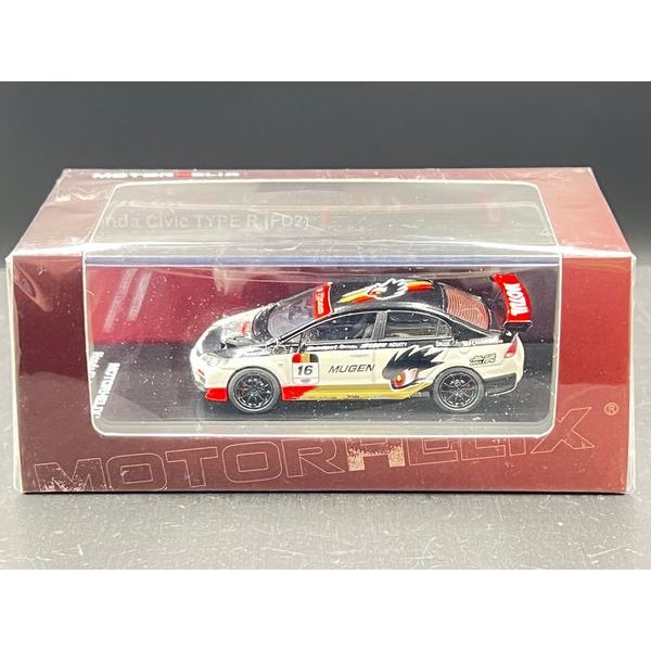 MOTORHELIX 1/64
HONDA CIVIC TYPE R (FD2)  MUGEN LIVERY WHITE