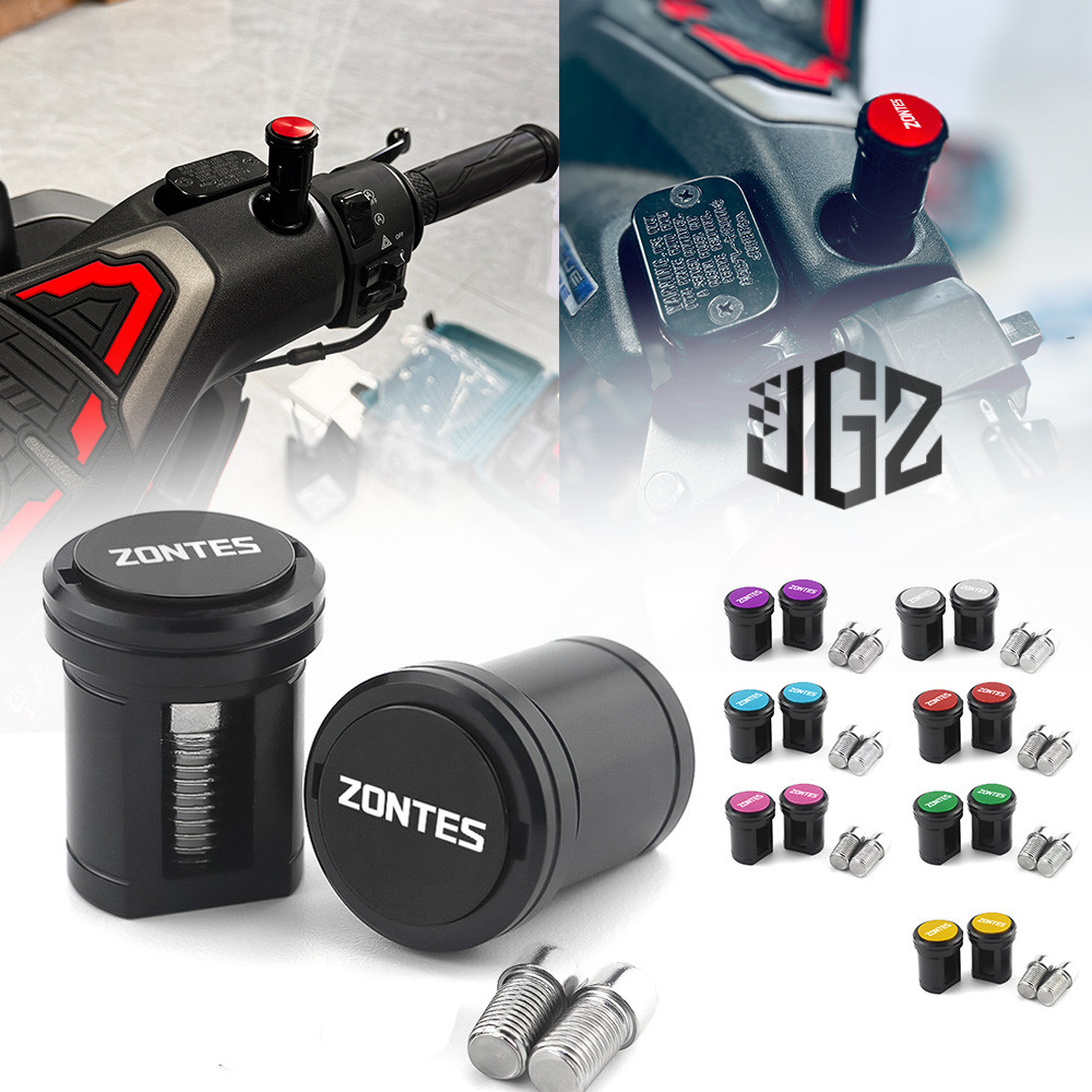สําหรับ ZONTES 368D 368E 368M 368K CNC ด้านข้างกระจกอะแดปเตอร์สลักเกลียวปลั๊กฝาครอบ