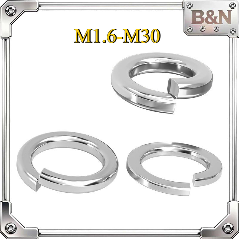 ปะเก็นยางยืดสแตนเลส 316, ปะเก็นสปริง GB93 ปะเก็น M1.6/M2/M2.5/M3-M30B&N