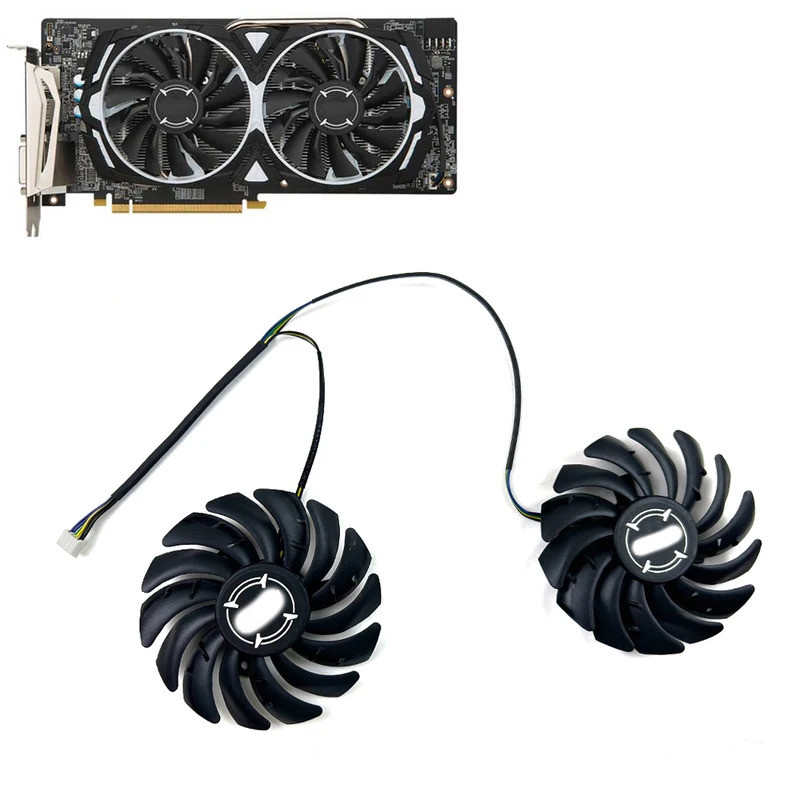 85 มม.PLD09210B12HH 4Pin Cooler พัดลมสําหรับ MSI ARMOR RX470 RX 480 RX570 RX580 ARMOR 8G OC กราฟิกกา