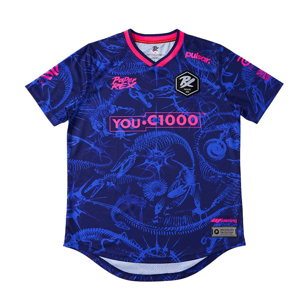 PRX Uniform Competition Uniform 2026/27 DinoMarine Papier Rex "e-sports VALORANT เสื้อยืด 3D พิมพ์ด้