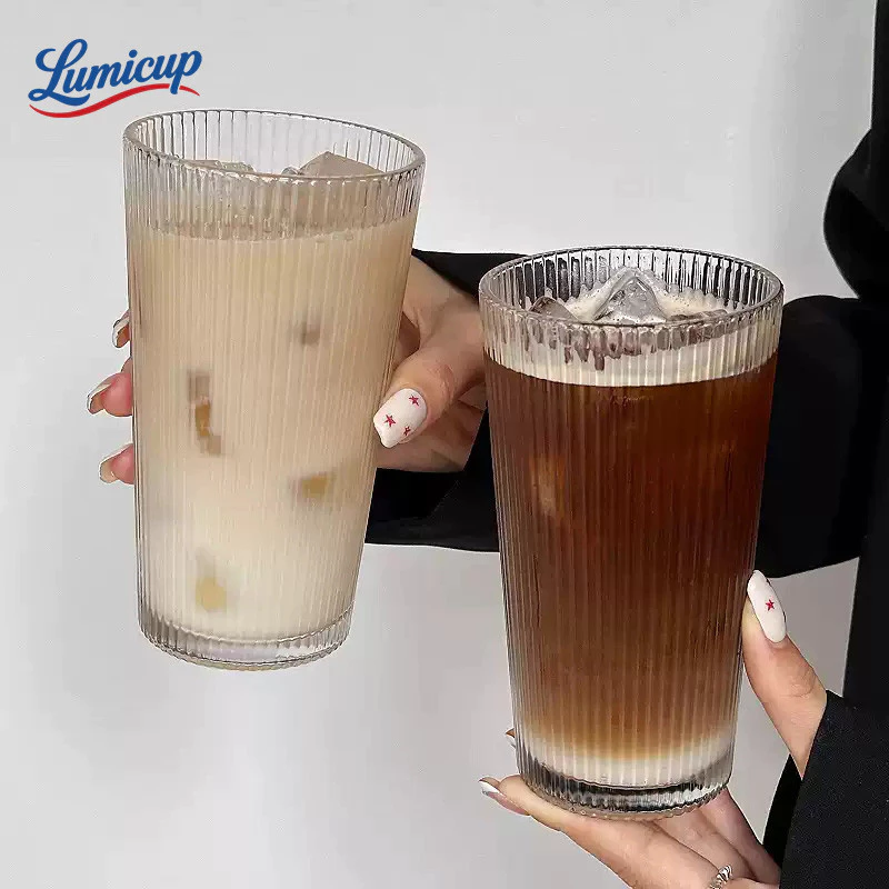 แก้วกระจก220/360ml ลายตีนสไตล์วินเทจ | แก้วดื่มเครื่องดื่มเย็น ถ่ายรูปสวย เหมาะของขวัญ ช่วงบ่ายชิล