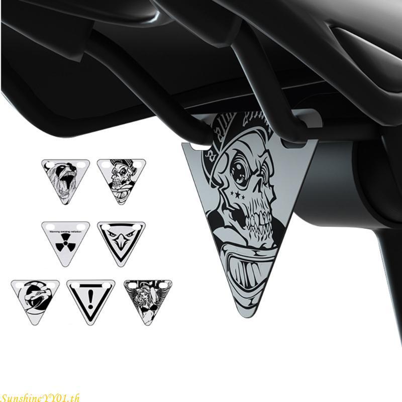 SUN Professional Bike Reflector Triangle 300m ช่วงการมองเห็นสากลความเข้ากันได้ 7 การออกแบบสีกระทะสะท้อนแสง PP
