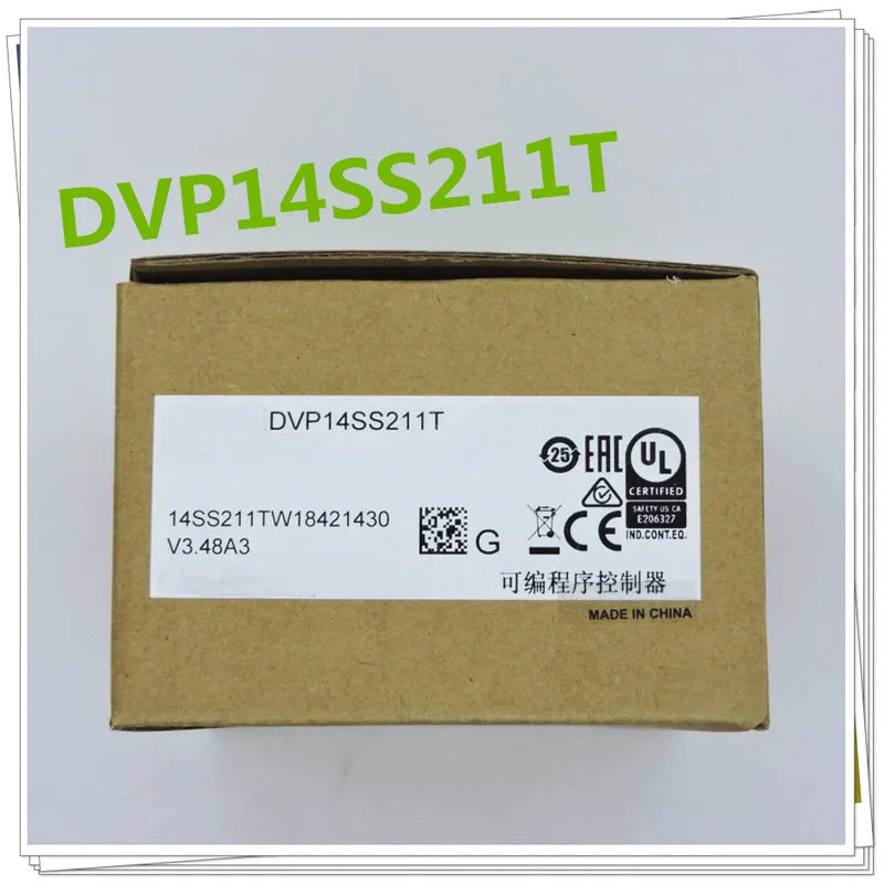 Original Full ใหม่ SS2 series PLC โปรแกรมควบคุม DVP14SS211T ทรานซิสเตอร์ ouput 24VDC 8DI 6DO ในกล่อง