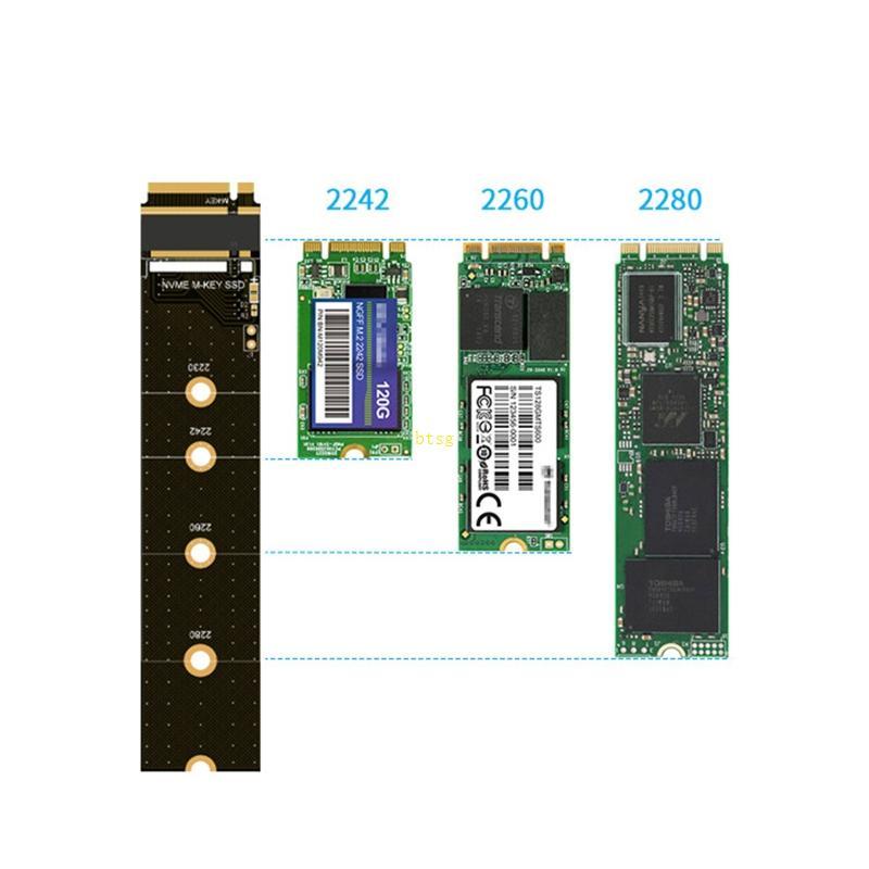 Btsg 120GB สําหรับ M 2 NGFF PCIE NVME การ์ดขยายรองรับ 2280 2260 2242 2230 ขนาดดังนั้น