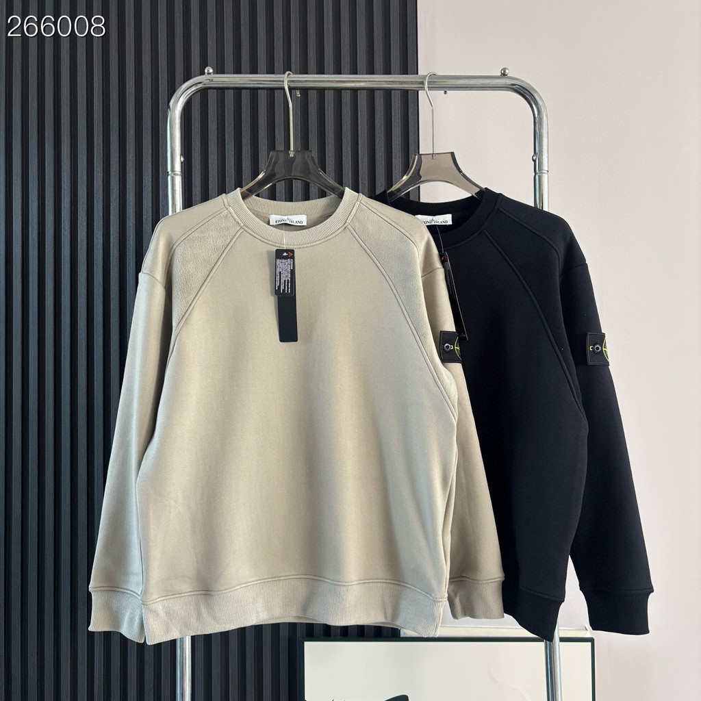 JZNT Stone Island Island Round-neck fleece-lined thickened warm sweatshirt13Island