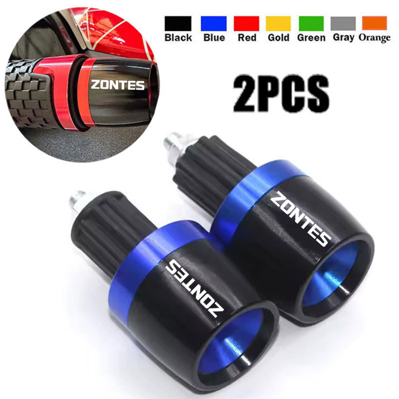 รถจักรยานยนต์Handlebar Gripsปลายจับบาร์หมวกปลายปลั๊กสําหรับZontes Zt310x Zt301v Zt 310T 310V Zt310r 