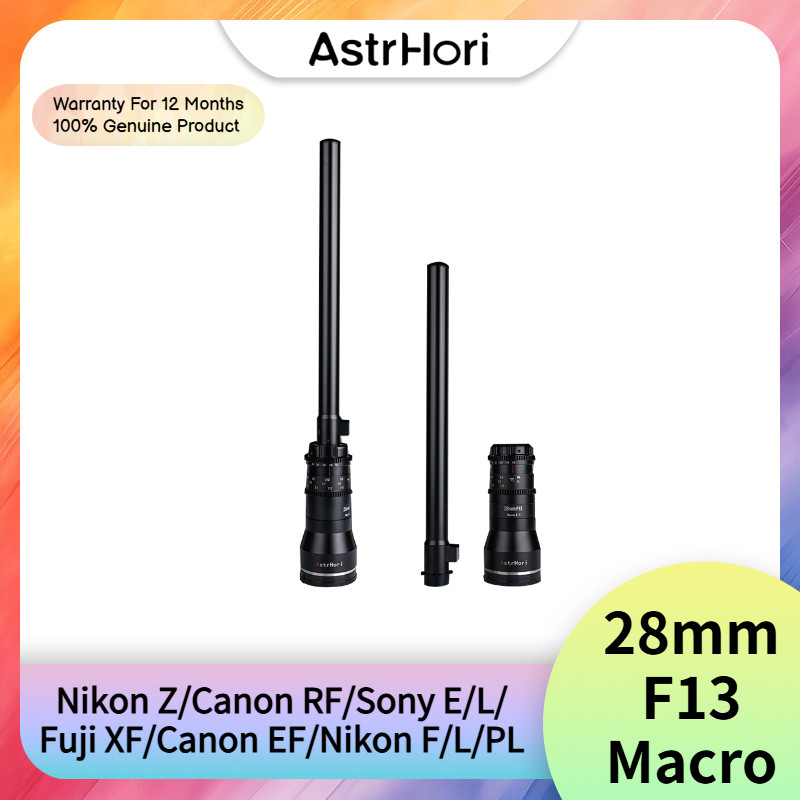 AstrHori 28mm F13 Macro 2x Probe เลนส์กรอบมุมกว้างสําหรับกล้อง Sony E Fuji XF Canon EF/RF Nikon F/Z