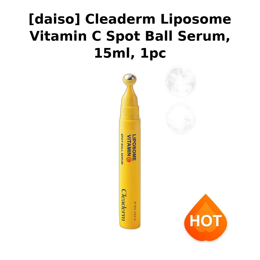 [daiso] Cleaderm Liposome Vitamin C Spot Ball Serum, 15ml, 1pc / Korean Spot Serum / Vitamin C Boost
