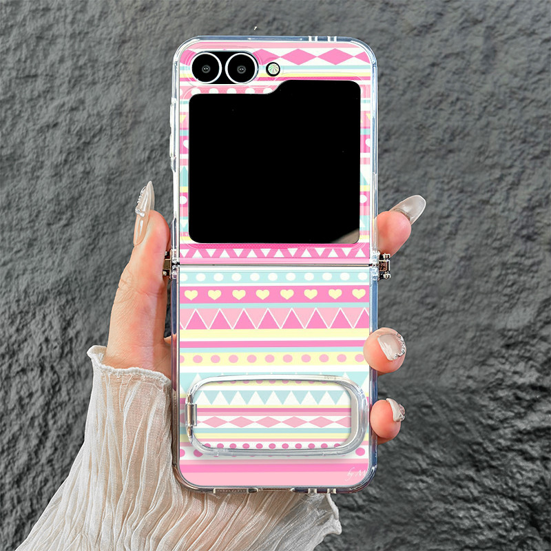 HP Ready Softcase TPU เคสพับน่ารัก Samsung Z Flip 7 6 5 4 3 2 และสําหรับ OPPO FIND N2 N3 FLIP ความงา