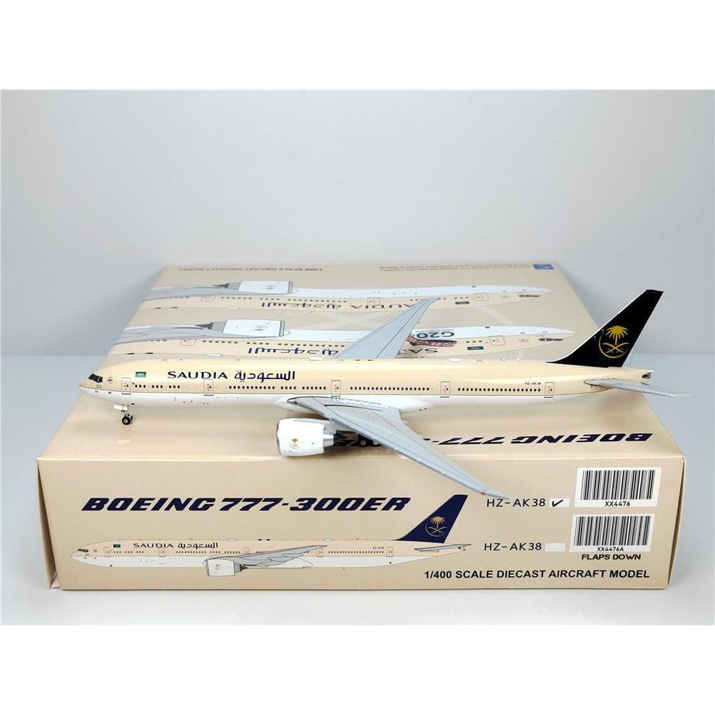 JC Wings XX4476 1: 400 Saudi Airlines B777-300ER HZ-AK38 รุ่นโลหะผสม