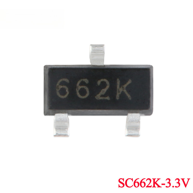 100 ชิ้น/5 ชิ้น SC662K 662K SC662K-3.3V SOT-23 250mA Low Dropout แรงดันไฟฟ้าชิป IC