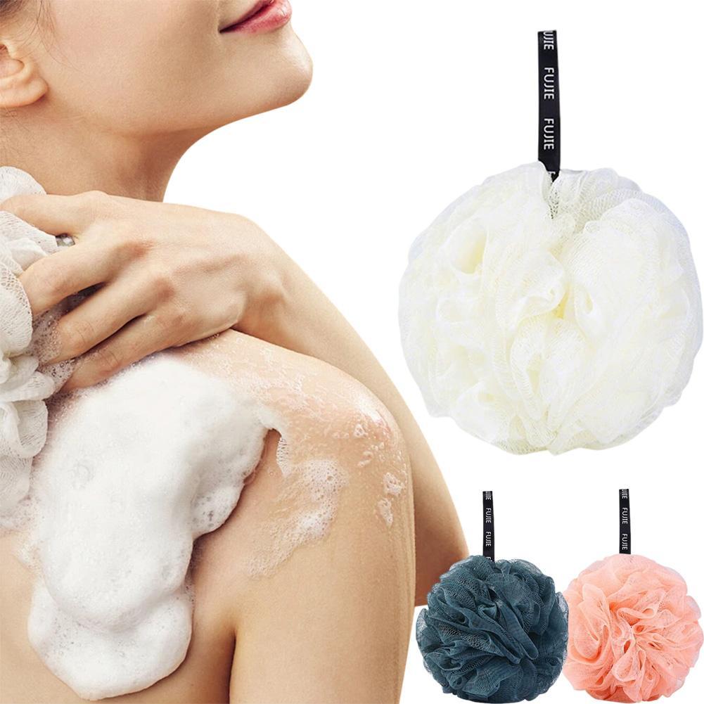Bath Shower Ball ฟองน้ํา Bath Loofahs ตาข่าย Pouf ฝักบัว 3 สี Ball Available Y0Y8
