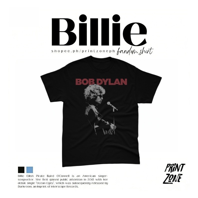 เสื้อยืด unisex ลาย "Soundcheck" ของ Bob Dylan นักร้องศิลปิน