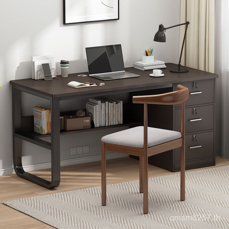 Workbench สํานักงานพนักงานคอมพิวเตอร์ที่บ้านรวมกัน Simple Workbench โมเดิร์นโต๊ะเก้าอี้ตารางโต๊ะ M1Y