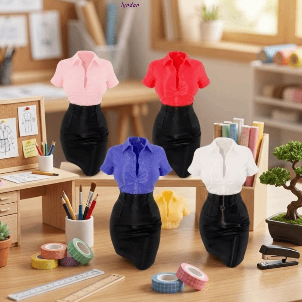 LYNDON Office Lady รูปปั้น, แจกันโต๊ะศิลปะ 3D พิมพ์ Lady Half-Body รูปปั้น, Chic แฟชั่นเสื้อเชิ้ตสีข
