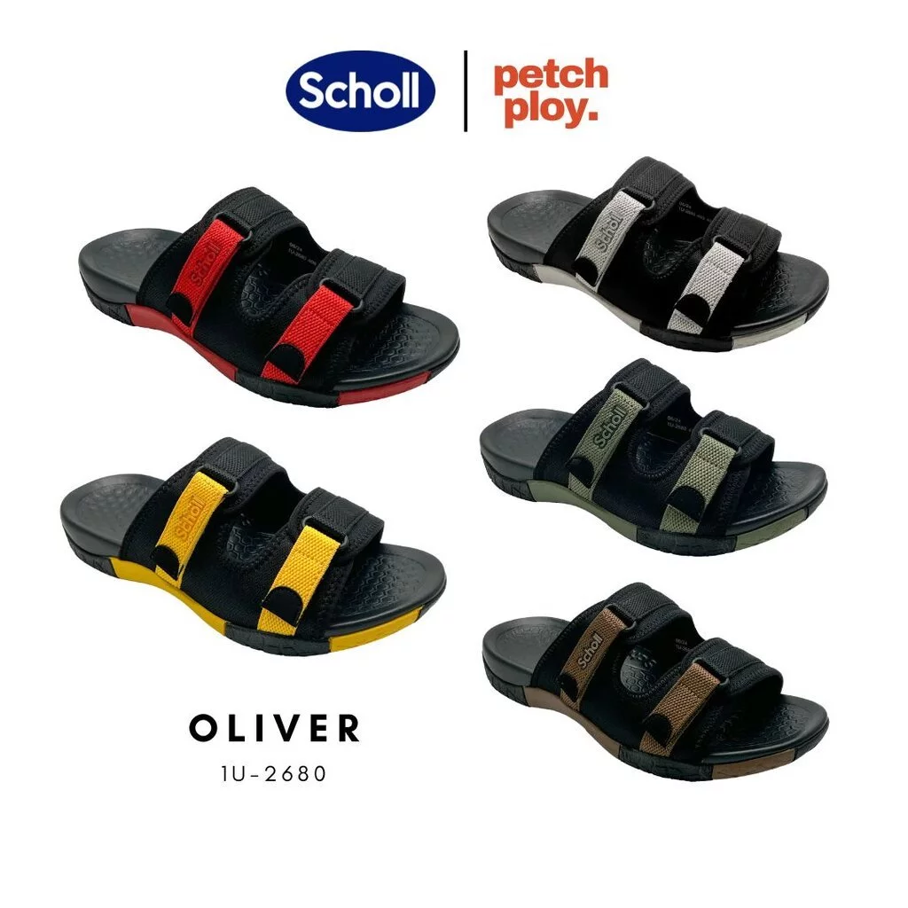Scholl รุ่น Oliver 1U-2680 รองเท้าสกอลล์ ของเแท้ ใส่ได้ทั้งชายและหญิง