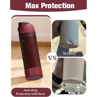 ซิลิโคน Boot สําหรับ 24oz/32oz/40oz Freesip และ Twist & Flip สแตนเลสขวด Anti-Slip ป้องกันซิลิคอนด้านล่างสําหรับขวดน้ํา Owala ขวด Boot