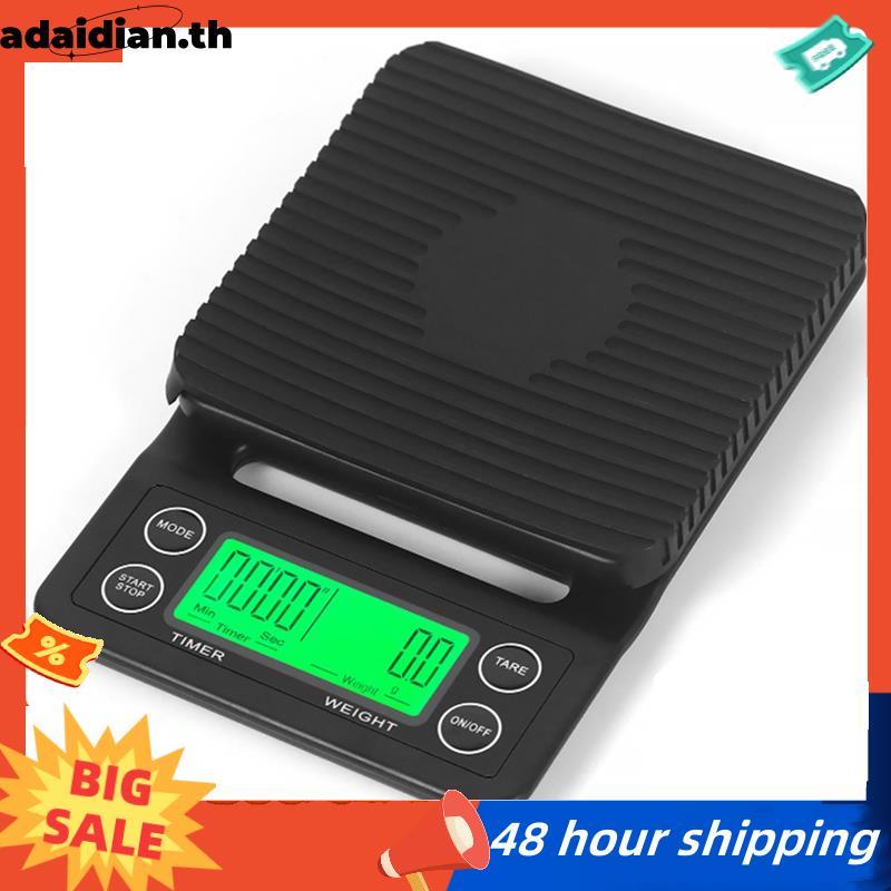 Digital for Pour-Over, Espresso, French Press Coffee Scale ความแม่นยํา 0.1g พร้อมตัวจับเวลา 5 กก. ใช
