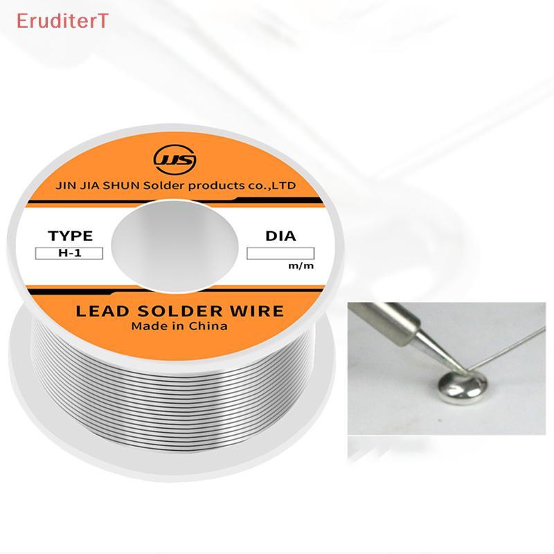 [EruditerT] สายดีบุกความบริสุทธิ์สูง 100g เส้นผ่านศูนย์กลางสายไฟ 1.0 มม. Solder Ingest Flux Reel Flux-Cored เชื่อมลวดดีบุกสําหรับซ่อมและเชื่อม [ใหม่]