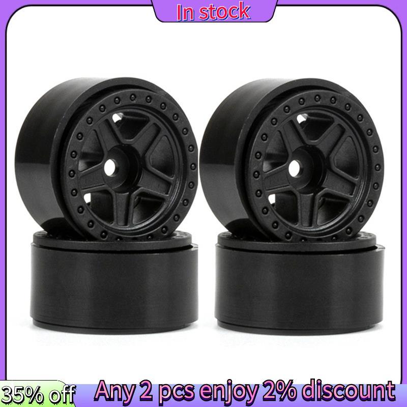 In stock-4PCS 1.0 นิ้วไนลอน 5-Spokes Beadlock ล้อขอบสําหรับ 1/24 RC Crawler รถ SCX24 FMS FCX24 Endur