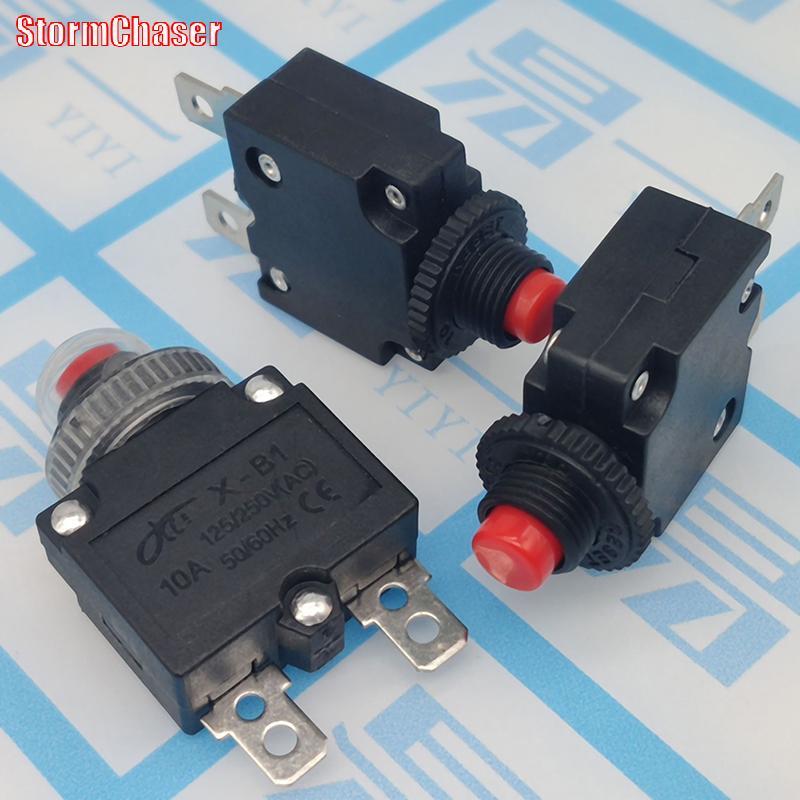 [Storm-t] Thermal Switch Circuit Breaker Overload Protector 5A 6A 8A 10A 15A 20A Overload Switch Pro