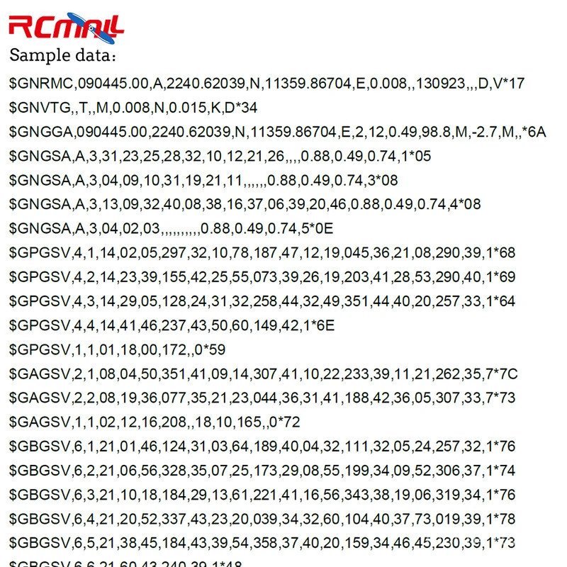 RCmall M10 G-MOUSE GPS + BLE โมดูล CH340 USB to TTL GPS + Beidou + Galileo + QZS ตําแหน่งโมดูลสําหรั