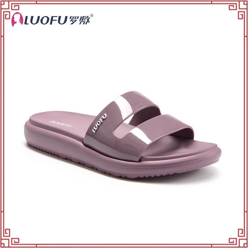 รองเท้าแตะยางผู้ชาย Luofu พร้อมยางสองครอสนําเข้า E6208E-BRB (Z3)