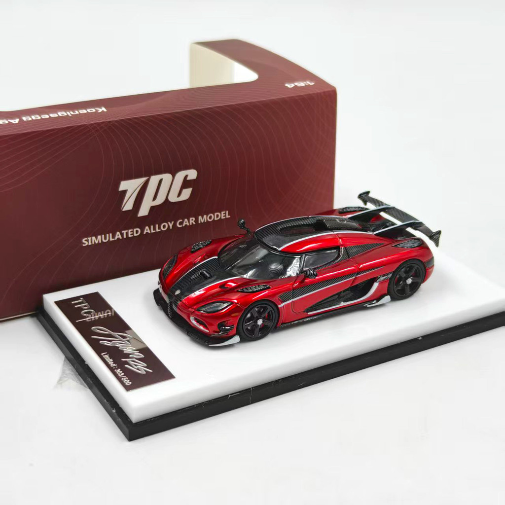 [คลังสินค้าพร้อมขายร้อน] พร้อมสต็อก TPC 1/64 koneigsegg Agera Rs จําลองรถรุ่นเครื่องประดับ