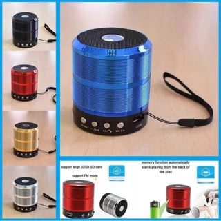 ลำโพงบลูทูธ เสียงดี เสียงดัง เบสหนัก รุ่น WS-887 Speaker Bluetooth Micro SD card Flash Drive USB