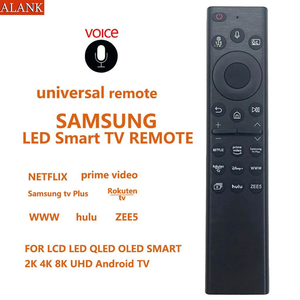 ALANK Samsung รีโมทคอนโทรลเสียงสากล, (ใช้ได้กับทุกรุ่น,รูปลักษณ์เดียวกัน) สมาร์ททีวี LED QLED OLED U