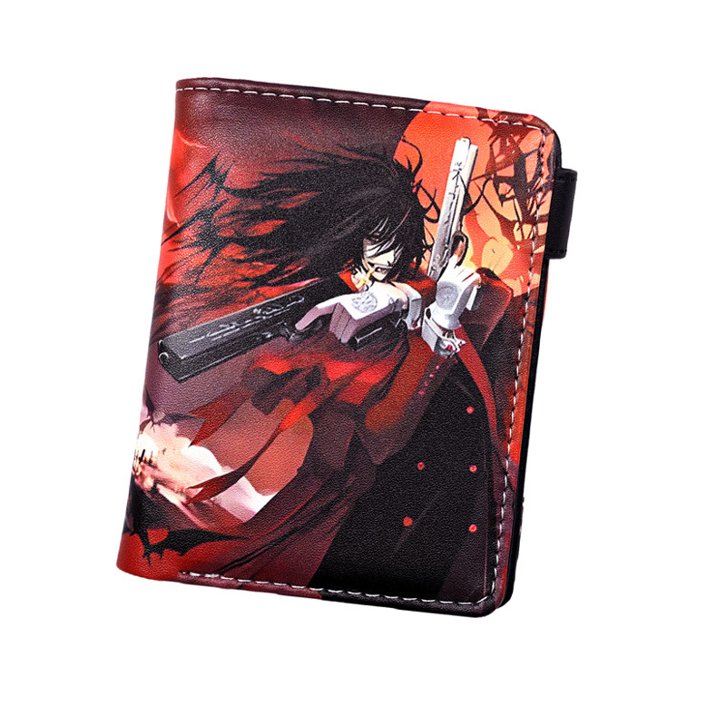 Anime Hellsing Alucard PU Leather Short Mens Wallet