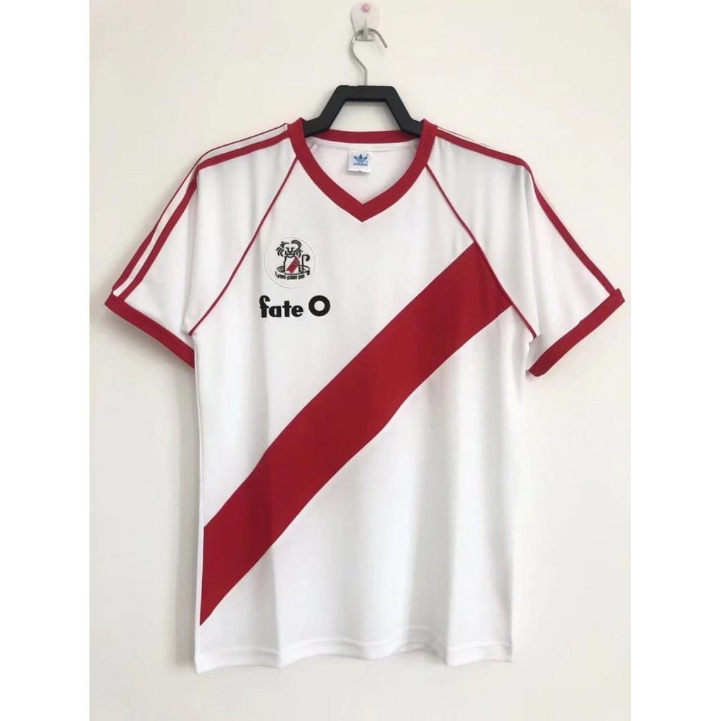 1986 River Plate Home Retro Football Casual Jersey