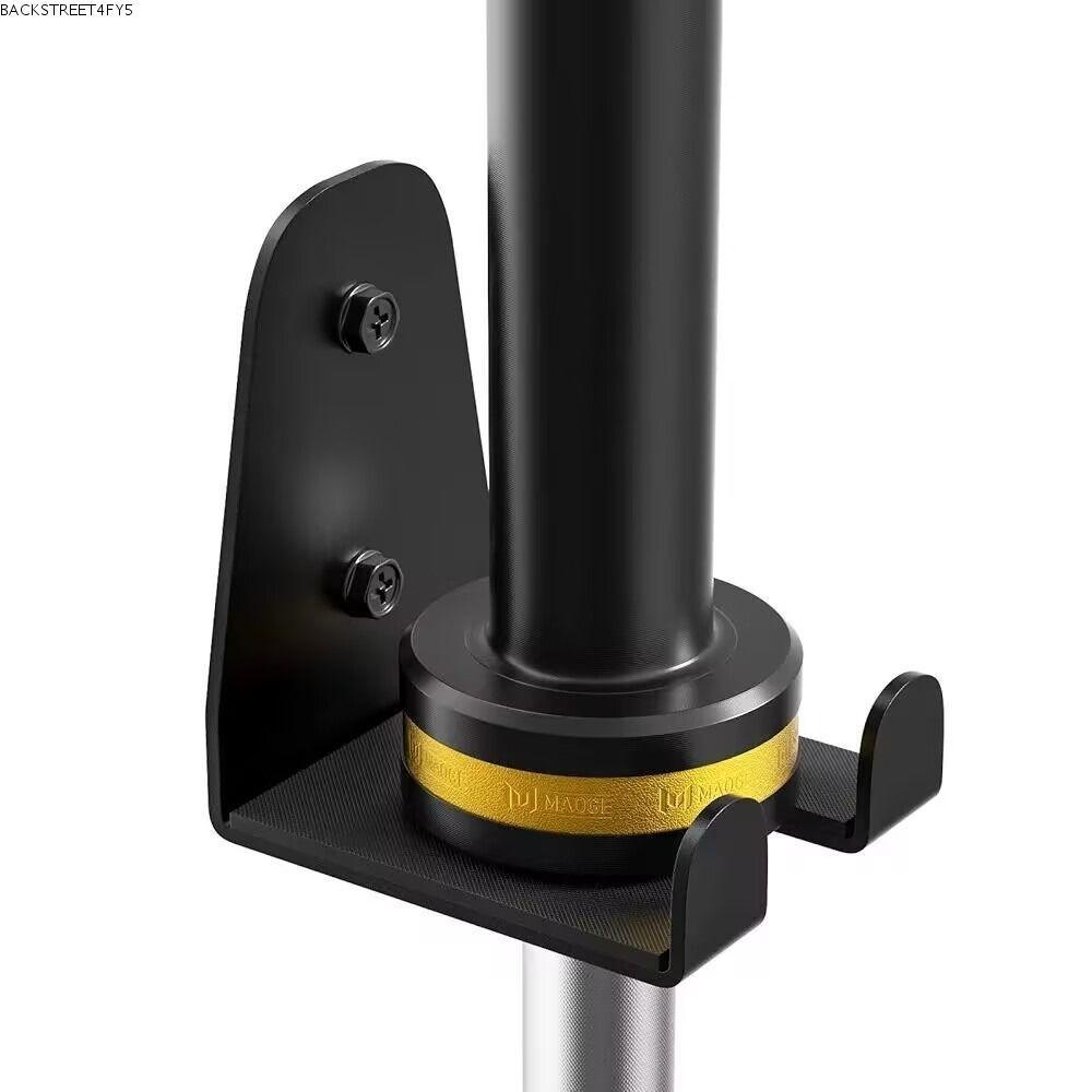 BACKSTAGEEET4FC3 Gym Barbell Rack,ประหยัดพื้นที่ติดผนัง Barbell Holder,คุณภาพสูงมัลติฟังก์ชั่โลหะ Ba