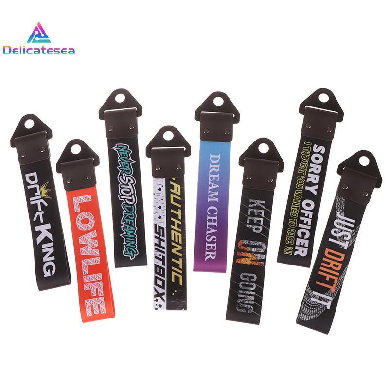[Delicatesea] 1PC Tow Strap รถ Trailer Strap Tow Bar ไนลอนรถ Tow Rope Hook กันชนหน้าตกแต่ง Tow Hook 