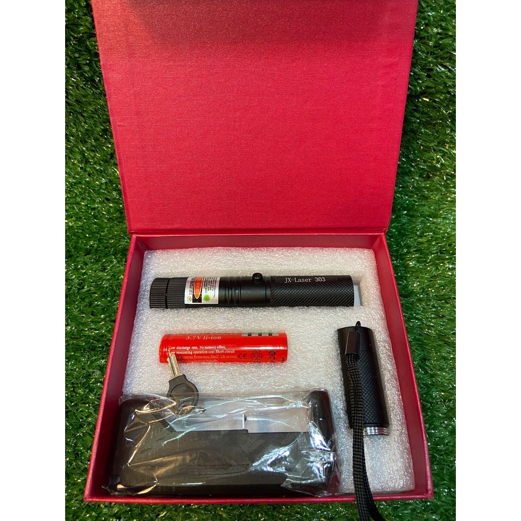 KAMAI เลเซอร์ไล่นก ไฟเรเซอร์แสงเขียวขนาดพกพา JX-303