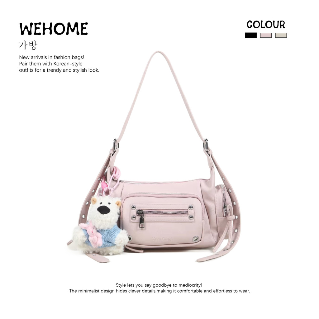 WEHOME Catrin Bag สไตล์เกาหลี สไตล์สตรีท เป้เป้สไตล์รวมทุกโอกาส กระเป๋าสะพายข้างผู้หญิง