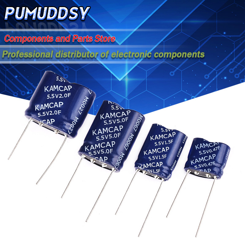 Super Capacitor farad Capacitor ประเภทผสม 5.5V 0.5F/1F/2F/3.5F/4F/5F/7.5F/10F/15F