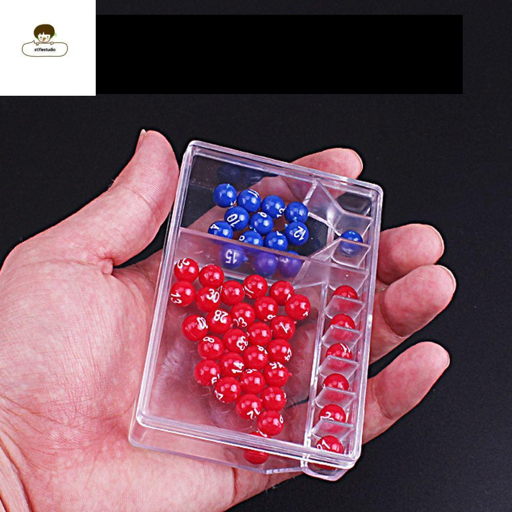 การหยิบจํานวน STYLESTUDIO|5+2 6+1 Mini Party Game Entertainment Easy Read Numbers Jackpot Shake Ball