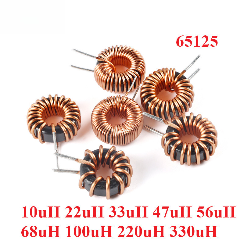 5 ชิ้น/1 PC 65125 เหล็กซิลิคอนอลูมิเนียมแหวนแม่เหล็ก Inductor 10UH 22UH 33UH 47UH 56UH 68UH 100UH 22
